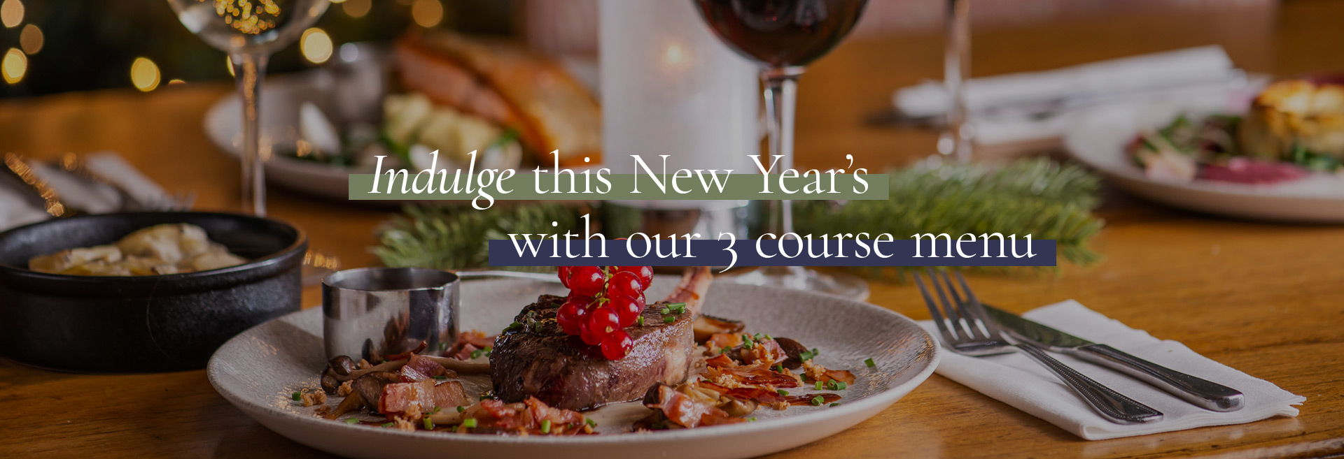 New Year's Menu at Crown & Greyhound 